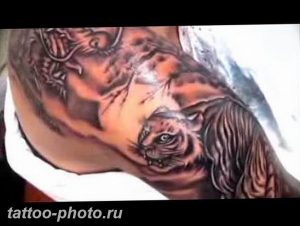 фото тату тигр и дракон 07.12.2018 №048 - tattoo tiger and dragon - tattoo-photo.ru